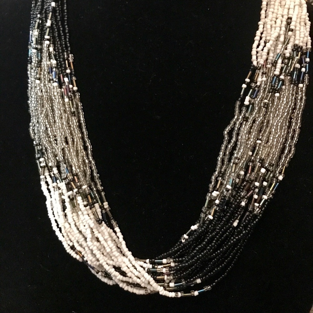 Multi strand boutique statement necklace